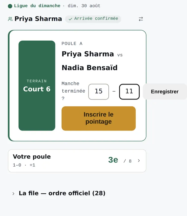 Il inscrit 15–11.